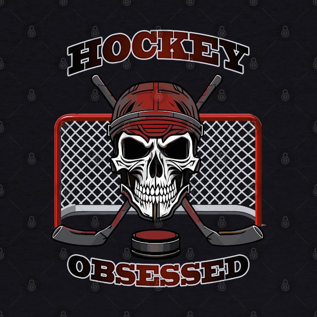 Hockey obsessed by Rusty Lynx Design